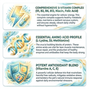 Integratore Multivitaminico Premium 25 in <span class=keywords><strong>1</strong></span> per Animali Domestici, Supplemento Completo per la Salute di Cani e Gatti, Etichetta Privata OEM - Product Image 2