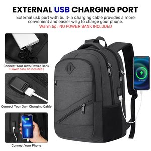 Mochila de Viaje de Gran Capacidad con Puerto de Carga USB, Múltiples Bolsillos, Impermeable, para Negocios, Escuela, para Hombres y Mujeres - Product Image 3
