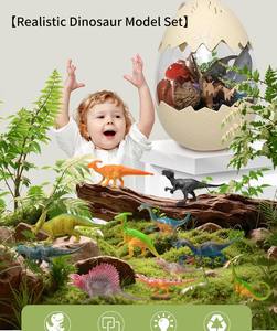 Ensemble de jouets dinosaures Tyrannosaurus <span class=keywords><strong>Rex</strong></span> pour enfants avec boîte de rangement grande <span class=keywords><strong>capacité</strong></span> et carte éducative sur les animaux - Product Image 1