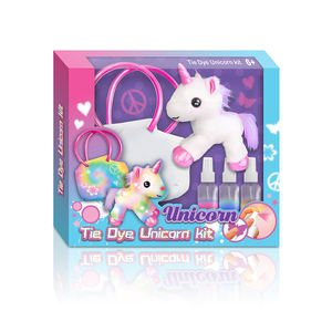 Kits DIY Tie Dye personnalisés pour enfants <span class=keywords><strong>Ours</strong></span> licorne de <span class=keywords><strong>dessin</strong></span> animé <span class=keywords><strong>mignon</strong></span> avec sac - Product Image 4