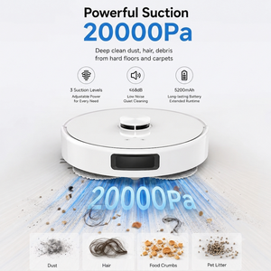 Robot Vacuum <b>Mop</b> 20000Pa Strong Suction with LiDAR Navigation Self Emptying Station Auto <b>Mop</b> Washing Drying AI Obstacle - Product Image 3