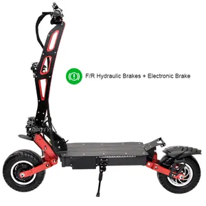 Güzel tasarım 2024 katlanır 60v çift motor güçlü 6000w 6400W speedway OEM büyük elektrikli scooter için 100km 110km aralığı binici