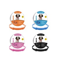 Collier en plastique et nylon imperméable pour chiens et chats, apaisant et calmant en continu pendant 24 heures, utilisation toute saison, apaisement durable
