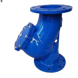Chinese factory DI body stainless steel net PN10/16 DN100 flange lifter y type strainer for water pipeline