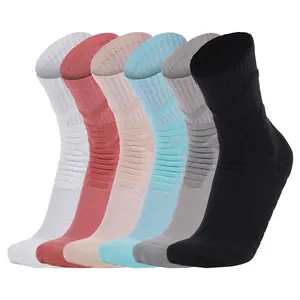 China supplier outlet thickened custom high quality basketball sport socks