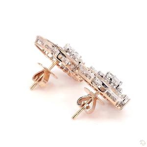 Pendientes Clásicos de Oro con Diamantes para Mujer, Brillo Brillante, Joyería Fina de Moda, Regalo para Boda, Compromiso, Fiesta - Product Image 5