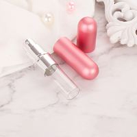 Flacon de parfum unique en aluminium 5 ml, rechargeable, vide, avec logo personnalisé, corps ovale