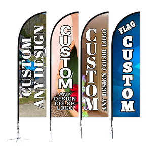 Лидер продаж, двусторонний Печатный Летающий баннер Swooper, наружная реклама, флаг из стекловолокна, рекламные флаги, события, пляжный флаг - Product Image 2