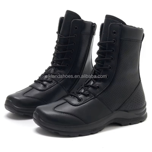 Men High Top Leather Outdoor Work <b>Boots</b> Breathable Design Anti Slip Rubber Outsole Lightweight Outdoor Work Footwear - Product Image 6