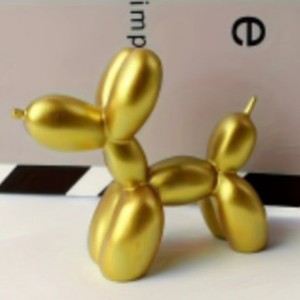Moderna Statuetta in Resina a Forma di Cane Palloncino Dipinta a Mano, <span class=keywords><strong>Animale</strong></span> Artistico per Scultura, Soggiorno, Mobile TV, Decorazione Casa - Product Image 6