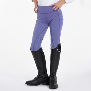 Pantalon équestre en silicone haute élasticité pour enfants OEM équipement d'entraînement printemps automne équestre - Product Image 4