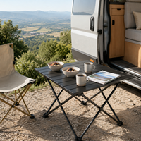 Table de camping pliante, mini table d'appoint portable pour la plage, le pique-nique, le jardin, la terrasse, la pêche, les voyages, la randonnée