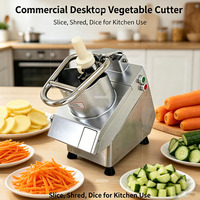 Máquina Cortadora de Verduras Automática Comercial Pequeña, para Cortar Zanahorias, Repollo, Patatas, Pepinos y Cebollas