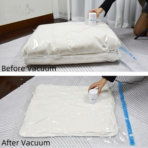 Sacs de rangement <span class=keywords><strong>sous</strong></span> le lit pour vêtements Organisateur de sacs <span class=keywords><strong>sous</strong></span> <span class=keywords><strong>vide</strong></span> en plastique PET pour vêtements avec pompe à air électrique - Product Image 4