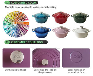 Four hollandais rond <span class=keywords><strong>en</strong></span> <span class=keywords><strong>fonte</strong></span> émaillée <span class=keywords><strong>en</strong></span> <span class=keywords><strong>fonte</strong></span> de fer meilleur vente <span class=keywords><strong>en</strong></span> gros 4 casseroles fabricants de marmites à <span class=keywords><strong>pain</strong></span> fours casserole - Product Image 4