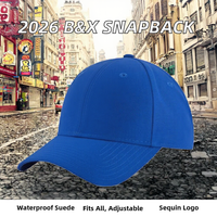 Gorra Trucker Snapback Impermeable de Alta Calidad con Diseño Liso y Bordado Unisex OEM B&X 2026, Logotipo Personalizado, 5 Paneles, Sarga