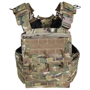 Großhandel taktische Trainings geräte Schnell verschluss Camo Tactical Weste Molle Quick Release Weste