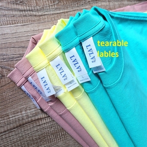 Camiseta Streetwear con Logo Personalizado al por Mayor, Camiseta Estampada al por Mayor con Cuello Redondo, Camiseta Lisa Multicolor Ajustada con Efecto Desgastado - Product Image 4