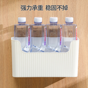 Wall Mounted <b>Storage</b> <b>Box</b> Rectangle Punch Free Cabinet Door Organizer Kitchen Space Saving - Product Image 4
