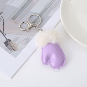 Pendentif créatif en forme de petits gants en peluche d'hiver, mini porte-clés mignon, accessoires de décoration pour sac à dos scolaire - Product Image 6