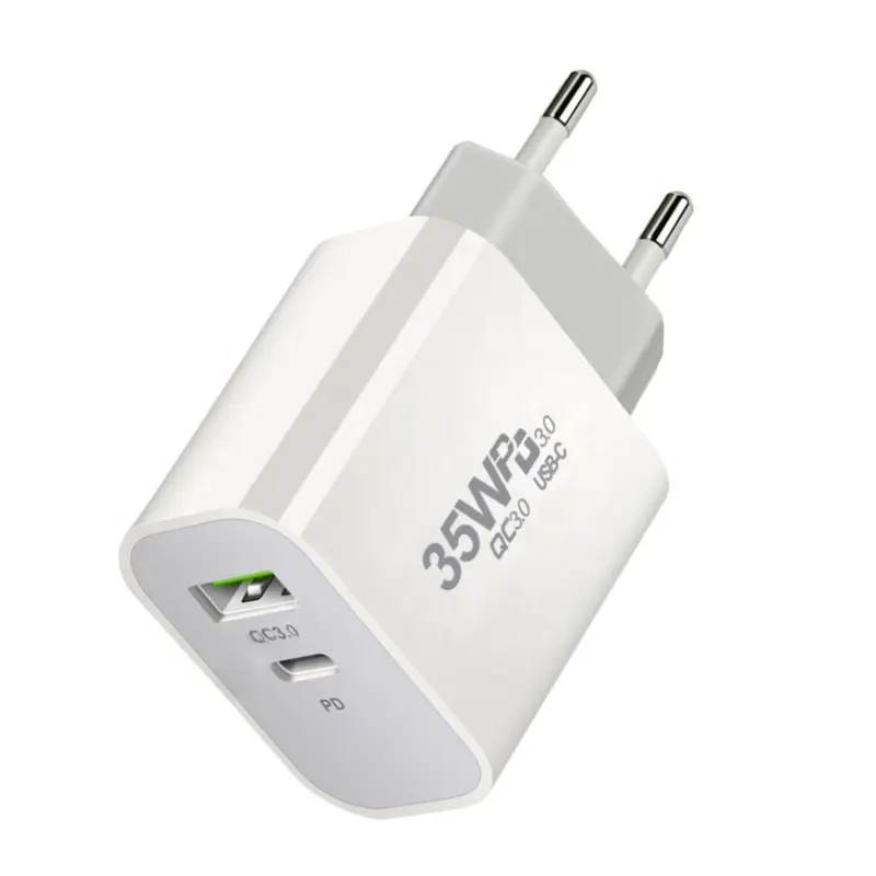 35 W USB C PD und USB QC3.0 Schnelllade-Power-Adapter Schnellladegerät für iPhone und mehr