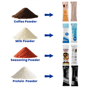 Máquina multilínea para envasado <span class=keywords><strong>de</strong></span> sticks <span class=keywords><strong>de</strong></span> <span class=keywords><strong>glucosa</strong></span> en polvo 15g, proteína, creatina y bebida en polvo, sellado trasero - Product Image 2