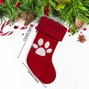 En gros, mini <span class=keywords><strong>chaussette</strong></span> <span class=keywords><strong>de</strong></span> <span class=keywords><strong>Noël</strong></span> pour animaux <span class=keywords><strong>de</strong></span> compagnie avec empreinte <span class=keywords><strong>de</strong></span> patte, porte-couverts en acrylique écologique, sac à vaisselle <span class=keywords><strong>de</strong></span> <span class=keywords><strong>Noël</strong></span>, décoration <span class=keywords><strong>de</strong></span> sapin <span class=keywords><strong>de</strong></span> <span class=keywords><strong>Noël</strong></span> - Product Image 4