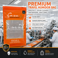 Sacs humidificateurs pour cigares personnalisés en fibres végétales naturelles RH73% 320g, paquet d'humidification pour tabac, paquet absorbant l'humidité pour le stockage des herbes et des cigares