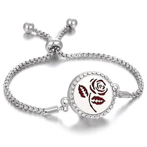 Pulsera Difusora de Aceites Esenciales y Perfume, Ajustable, de Acero Inoxidable, Estilo Punk, para Aromaterapia - Product Image 6