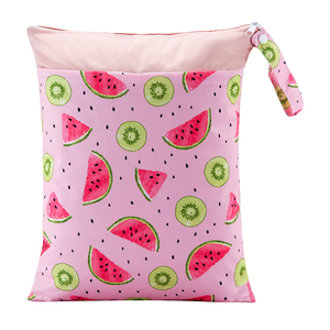 كيس مبلل كبير مقاوم للماء مطبوع خصيصًا حفاضات رطبة وجافة مقاوم للماء كيس حفاضات للأطفال متعدد الوظائف كيس مبلل للأطفال - Product Image 3