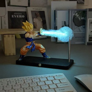 Anime dragoned bóng <span class=keywords><strong>Goku</strong></span> Saiyan Led hình nhỏ cảm ứng từ tính điều khiển cảm ứng Plug-in và đèn bàn phòng ngủ có thể sạc lại - Product Image 4
