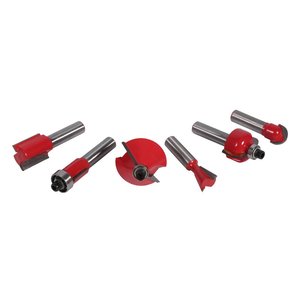 12-Piece Woodworking Milling Cutter Set 6mm 12mm Shank Carbide Single Flute For Engraving <b>Machine</b> Edge <b>Trimming</b> - Product Image 4