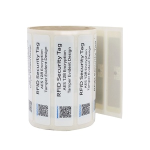 저가 UHF 미니 NFC 맞춤형 <span class=keywords><strong>RFID</strong></span> 태그 자산 보안 라벨 QR 코드 인코딩 바코드 데이터 용지 방수 1-8m 판독 가능 - Product Image 1
