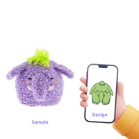 Jouet animal en peluche personnalisé personnalisé éléphant en peluche personnalisé pour enfants vente de gros