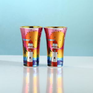 Vasos de Tequila Promocionales con Logotipo Personalizado, Vasos de Chupito Pequeños de 2oz con Recubrimiento Electrolítico - Product Image 1
