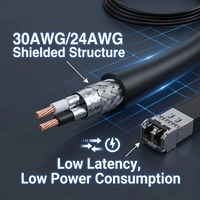 JumSoft JS 40G QSFP+ Modul Tembaga Direct Attach 1m Twinax DDM/DOM Didukung Garansi 1 Tahun Kompatibel dengan yang Tersedia di Stok