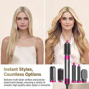 Estilizador <span class=keywords><strong>de</strong></span> Cabello Profesional 6 en 1, Herramientas <span class=keywords><strong>de</strong></span> Peinado con Aire Caliente, Potente <span class=keywords><strong>Secador</strong></span> <span class=keywords><strong>de</strong></span> Cabello Multifuncional con Estuche <span class=keywords><strong>de</strong></span> Almacenamiento <span class=keywords><strong>para</strong></span> Chicas - Product Image 4