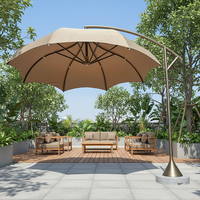 Parapluie pliable grand format imperméable anti-UV avec impression de logo personnalisé pour restaurant extérieur, parc, jardin, pavillon – Direct Usine