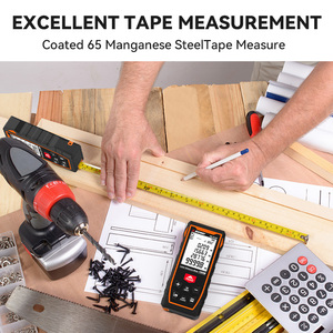 <b>Laser</b> Meter With 2m Tape Cross Line <b>Level</b> Digital Angle Rechargeable M/in/ft Customized Logo Tape Rangefinder - Product Image 6