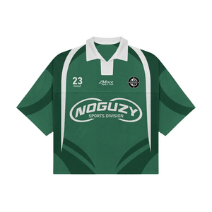 Tùy Chỉnh Bóng Bầu Dục Jersey Lưới Polyester Retro Polo Bóng Đá Áo Sơ Mi Thời Trang Dạo Phố Mỹ Retro Bóng Đá Jersey - Product Image 3