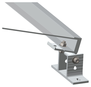 Kit de Montaje de Paneles Solares con Inclinación Ajustable, Aprobado por TUV CE |   Portaequipajes de Techo Plano Al 6005 T5 con Mecanismo de Bloqueo Trasero - Product Image 3