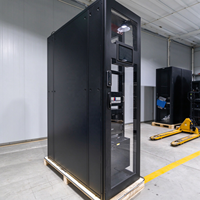 Rak Server Jaringan Micro Data Center dengan Kontrol Akses Cerdas dan Pintu Berlubang Prefab Data Center