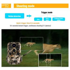Caméra <span class=keywords><strong>de</strong></span> chasse haute définition Wifi, <span class=keywords><strong>surveillance</strong></span> des <span class=keywords><strong>animaux</strong></span> <span class=keywords><strong>sauvages</strong></span>, vision nocturne infrarouge, suivi des <span class=keywords><strong>animaux</strong></span>, caméra <span class=keywords><strong>de</strong></span> chasse - Product Image 6