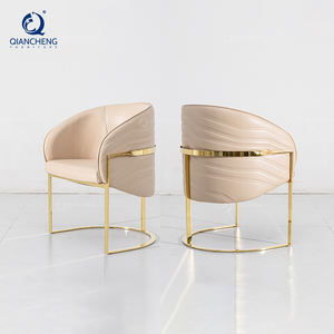 QIANCHENG – chaises de salle à manger de luxe <span class=keywords><strong>scandinave</strong></span>, vente en gros, restaurant, <span class=keywords><strong>velours</strong></span> <span class=keywords><strong>blanc</strong></span>, loisirs, hôtel - Product Image 3
