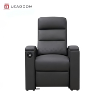 LEADCOM LS-825 Fauteuil inclinable mural de luxe en cuir, siège coulissant pour cinéma, sièges VIP pour salles de cinéma commerciales