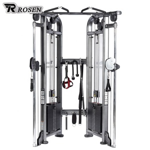 Équipement de fitness commercial Rosen : Machine à poulies réglables doubles à charge par pignon pour entraînements de force intégrale du corps en salle de sport - Product Image 1