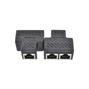 Adaptador Divisor <span class=keywords><strong>RJ45</strong></span> de 1 a 2/3 Vías, Conector de Cable Ethernet LAN <span class=keywords><strong>CAT</strong></span> 7/<span class=keywords><strong>6</strong></span>/5 - Product Image 1