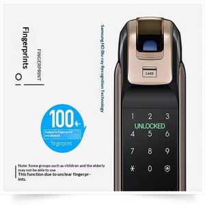 สำหรับ DP728 ล็อคลายนิ้วมือสำหรับแอพสมาร์ทธิงส์ปลดล็อคลายนิ้วมือ คีย์การ์ดแม่เหล็ก ดีไซน์คลาสสิก ระบบเตือนไฟไหม้ - Product Image 4