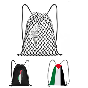 Wholesale Price 34*42cm Palestinian Drawstring Bag for Palestinian People
