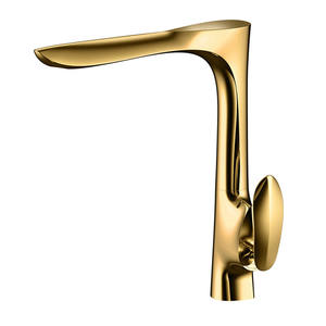 Robinet de lavabo en cuivre massif plaqué or de luxe en gros, unité unique, 35 vannes, eau chaude et froide, noyau de vanne en céramique pour salle de bain - Product Image 3